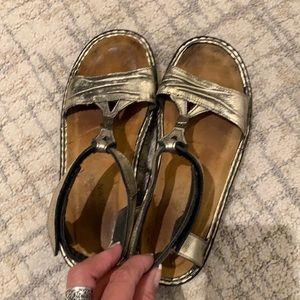 Gold Naot Sandals